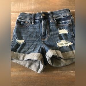 Hollister women’s jean shorts, size 0 (w 24)